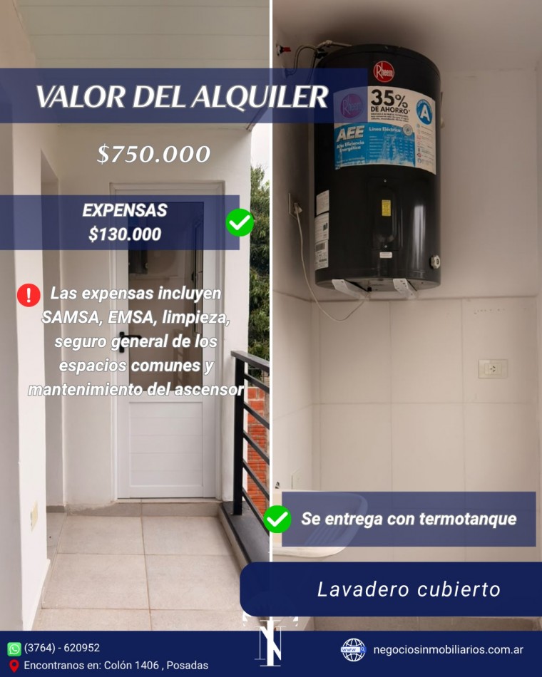 Departamento en Alquiler Av. Lavalle 